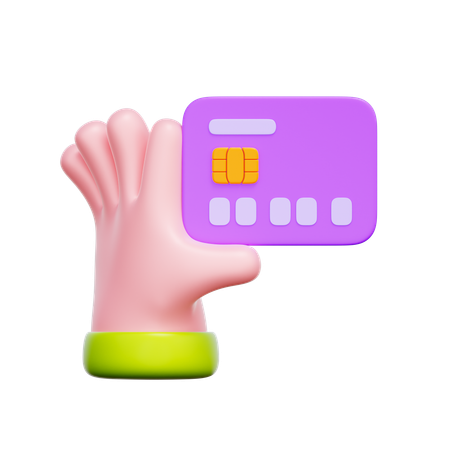 Pago con tarjeta de crédito  3D Icon
