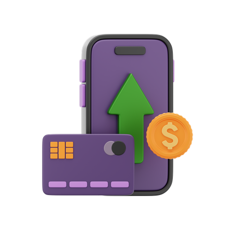 Pago con tarjeta en línea  3D Icon