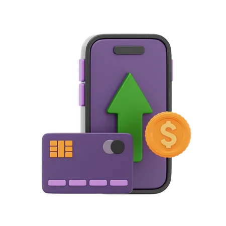 Pago con tarjeta en línea  3D Icon