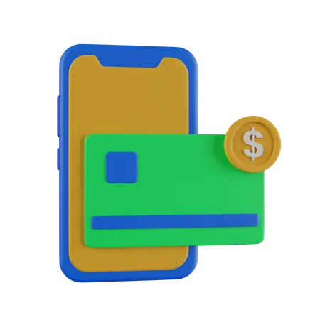 Pago con tarjeta en línea  3D Icon