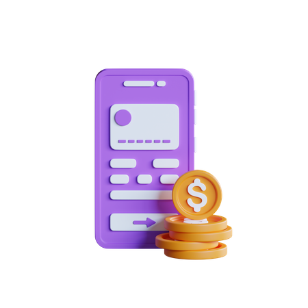 Pago con tarjeta en línea  3D Icon