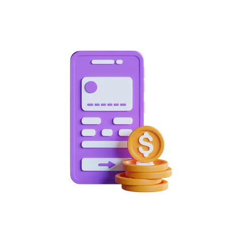 Pago con tarjeta en línea  3D Icon