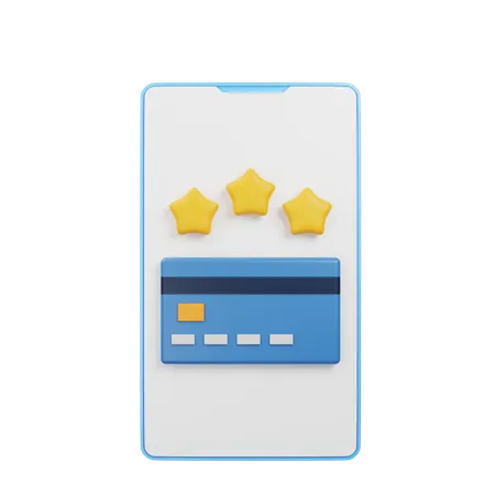 Revisión de pago con tarjeta  3D Illustration