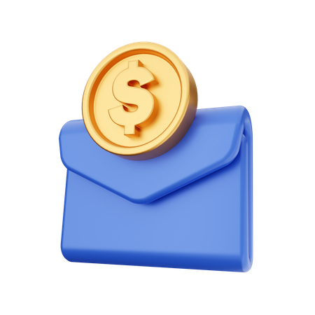 Correo de pago  3D Icon