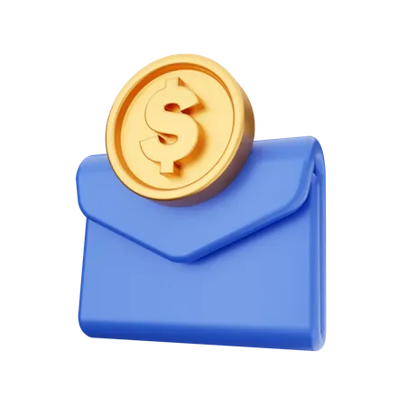 Correo de pago  3D Icon