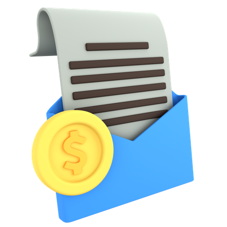 Pago por correo  3D Icon