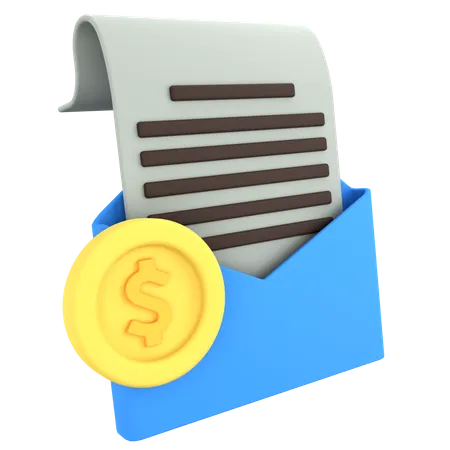 Pago por correo  3D Icon