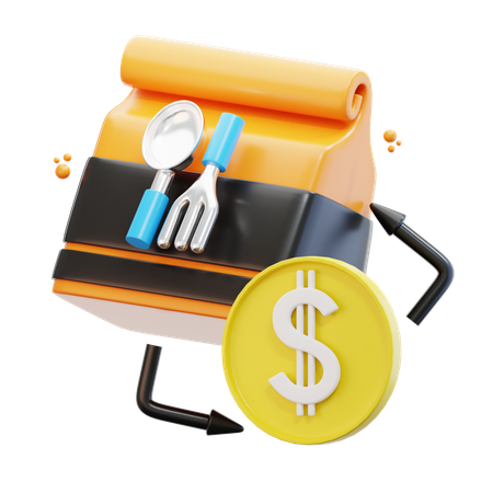 Pago de comida  3D Icon