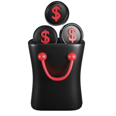 Pago de compras  3D Icon