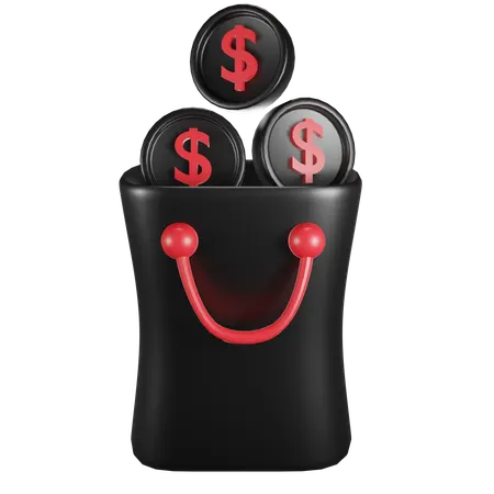 Pago de compras  3D Icon