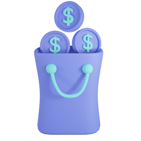 Pago de compras  3D Icon