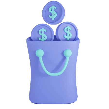 Pago de compras  3D Icon