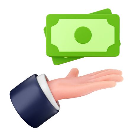 Pago de dinero  3D Icon