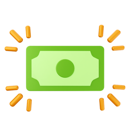 Pago de dinero  3D Icon