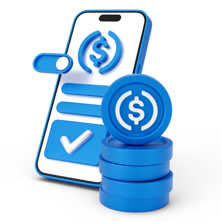 Pago de dinero  3D Icon