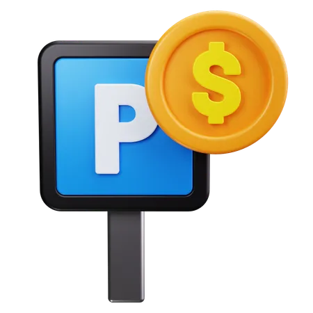 Pago de estacionamiento  3D Icon