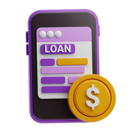 Pago de factura de préstamo  3D Icon