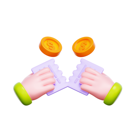 Pago de facturas fraccionado  3D Icon