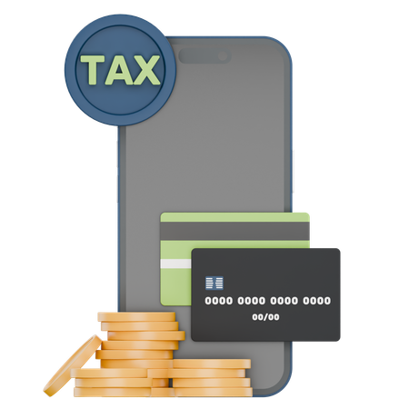 Pago de impuestos en línea  3D Icon