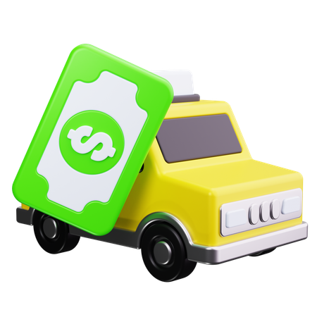 Pago de taxi  3D Icon