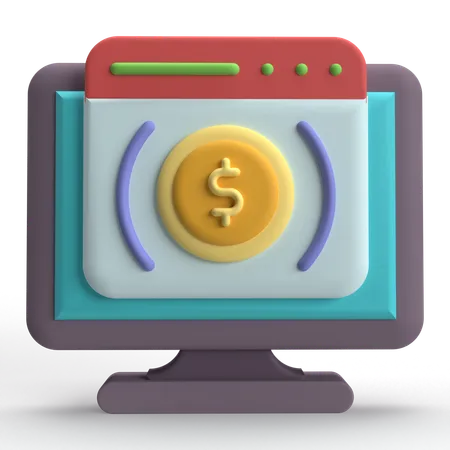 Pago Digital  3D Icon