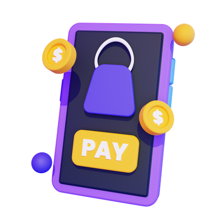 Pago Digital  3D Icon