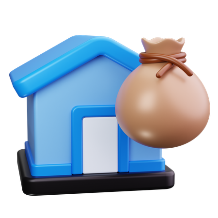 Pago de casa  3D Icon