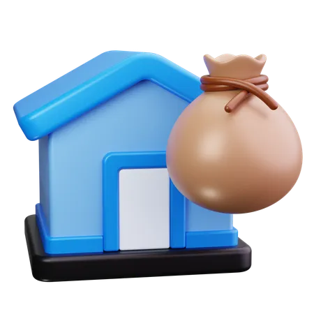 Pago de casa  3D Icon