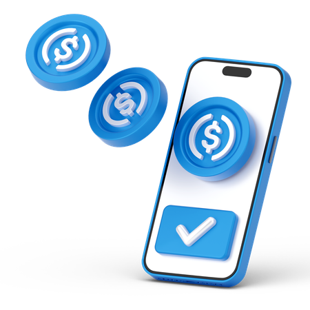 Pago en dolares  3D Icon