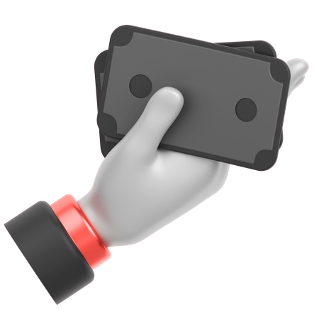 Pago en efectivo  3D Icon