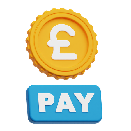 Salario en libras esterlinas  3D Icon