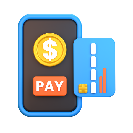 Pago en línea  3D Icon