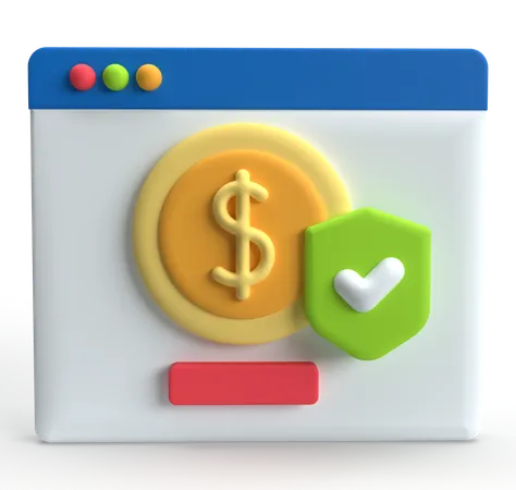 Pago en línea  3D Icon