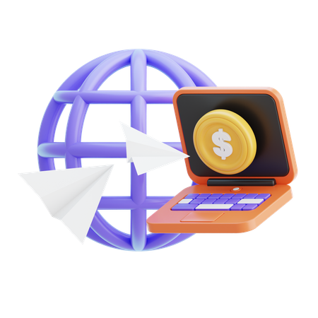 Pago en línea  3D Icon