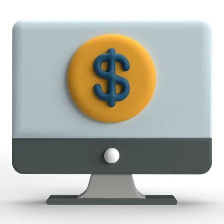 Pago en línea  3D Icon