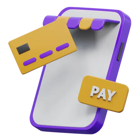 Pago en línea  3D Icon