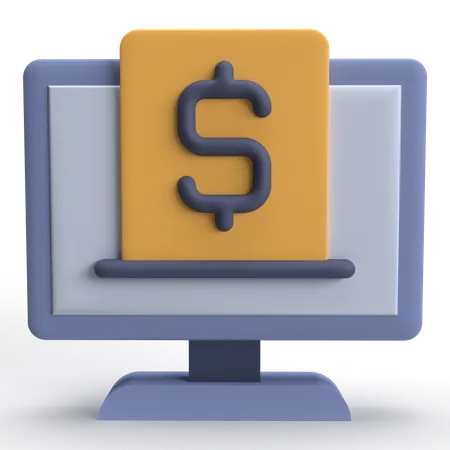 Pago en línea  3D Icon