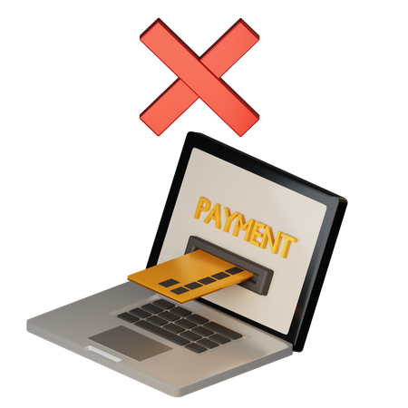 Pago fallido  3D Icon
