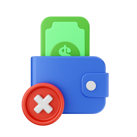 Pago fallido  3D Icon