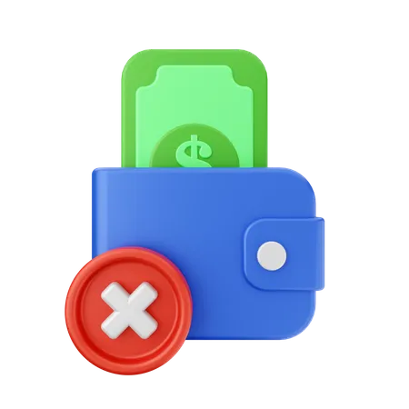 Pago fallido  3D Icon