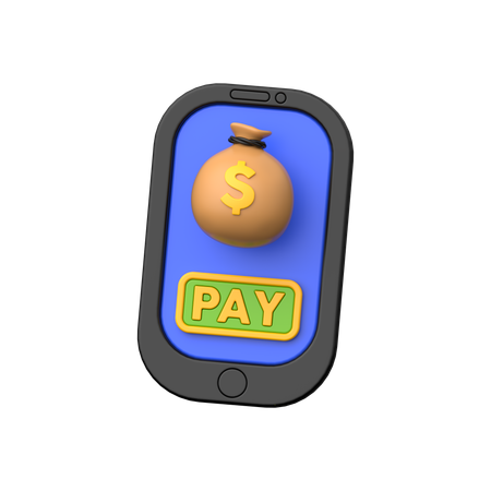 Pago móvil  3D Icon