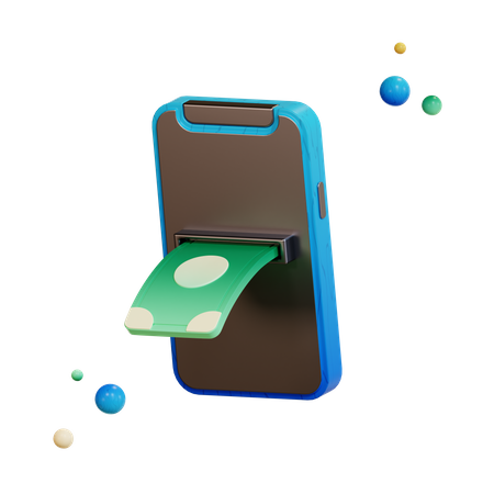 Pago movil  3D Illustration