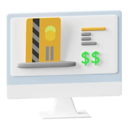 Pago en línea  3D Icon