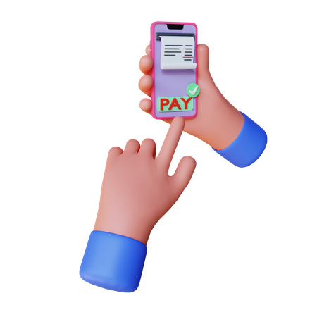 Pago en línea  3D Illustration