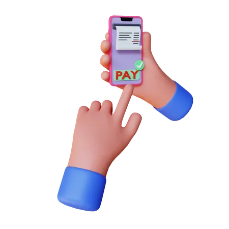 Pago en línea  3D Illustration