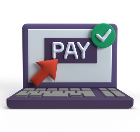 Pago en línea  3D Icon