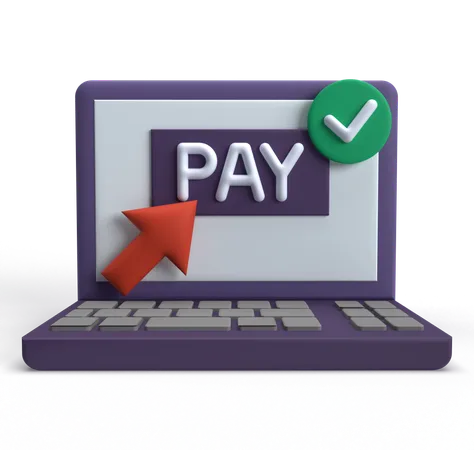 Pago en línea  3D Icon