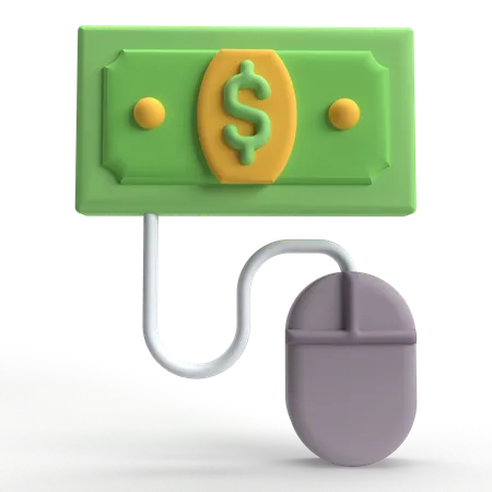 Pago por clic  3D Icon