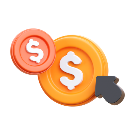 Pago por clic  3D Icon