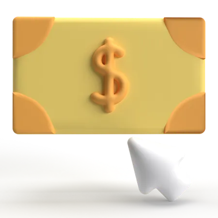 Pago por clic  3D Icon